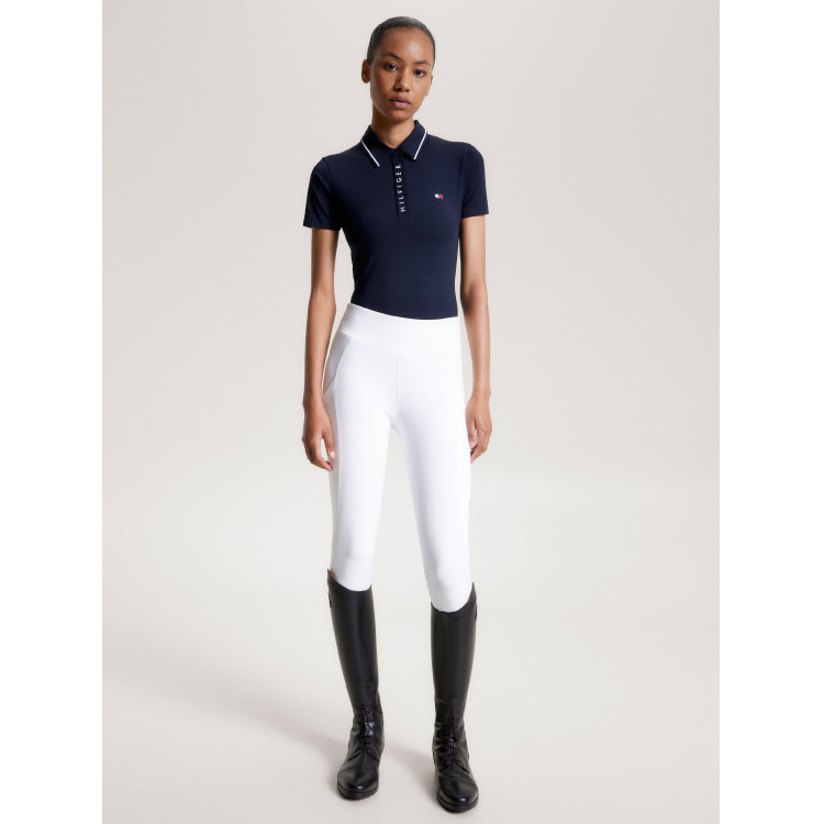 Tommy Hilfiger Equestrian Harlem damespolo met korte mouwen Tommy Hilfiger Equestrian Harlem damespolo met korte mouwen