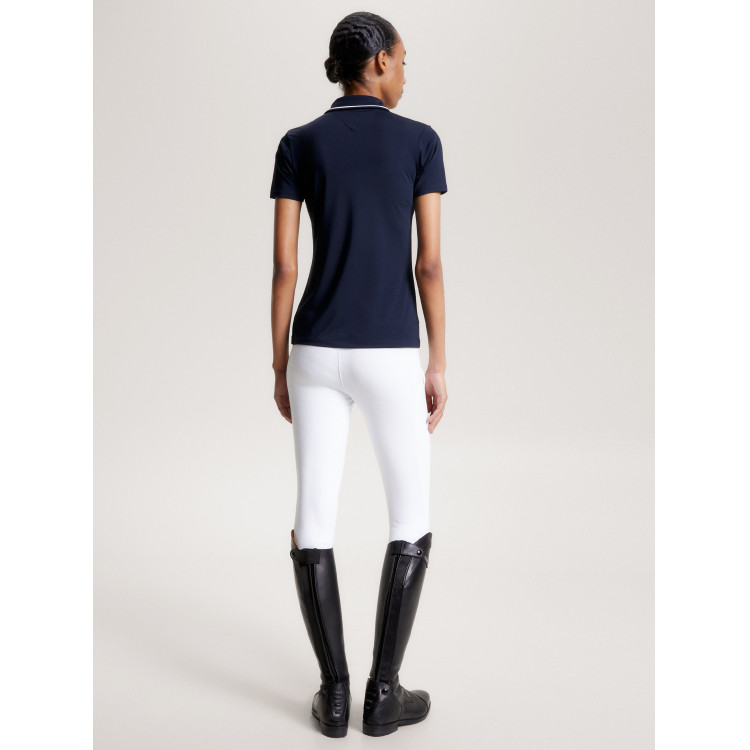 Tommy Hilfiger Equestrian Harlem damespolo met korte mouwen Tommy Hilfiger Equestrian Harlem damespolo met korte mouwen