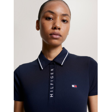 Tommy Hilfiger Equestrian Harlem damespolo met korte mouwen Tommy Hilfiger Equestrian Harlem damespolo met korte mouwen