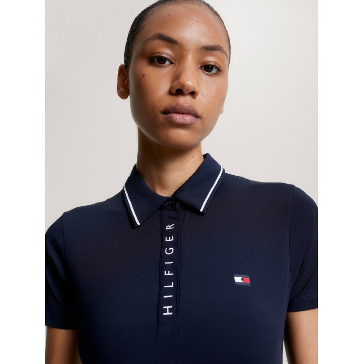 Tommy Hilfiger Equestrian Harlem damespolo met korte mouwen Tommy Hilfiger Equestrian Harlem damespolo met korte mouwen