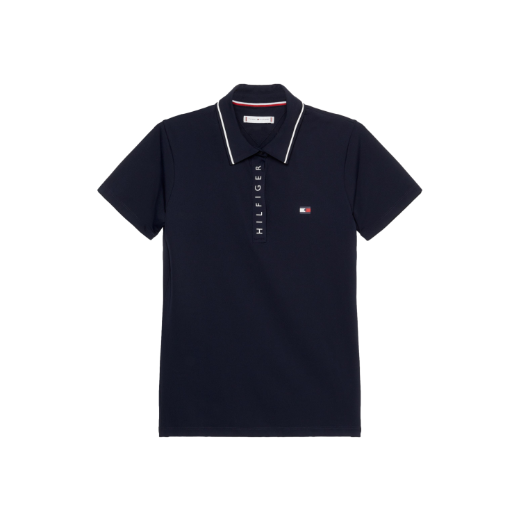 Tommy Hilfiger Equestrian Harlem damespolo met korte mouwen Tommy Hilfiger Equestrian Harlem damespolo met korte mouwen
