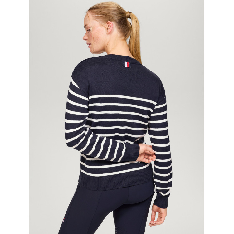 Tommy Hilfiger Equestrian Fairflied damestrui met marine-look Tommy Hilfiger Equestrian Fairflied damestrui met marine-look