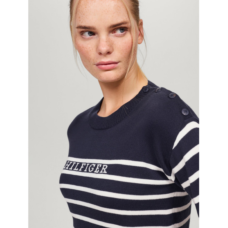 Tommy Hilfiger Equestrian Fairflied damestrui met marine-look Tommy Hilfiger Equestrian Fairflied damestrui met marine-look