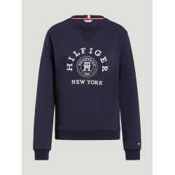 Grafische sweatshirt Tommy Hilfiger Equestrian Evans dames Marineblauw Grafische sweatshirt Tommy Hilfiger Equestrian Evans dames Marineblauw