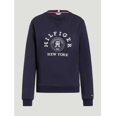 Grafische sweatshirt Tommy Hilfiger Equestrian Evans dames Marineblauw Grafische sweatshirt Tommy Hilfiger Equestrian Evans dames Marineblauw