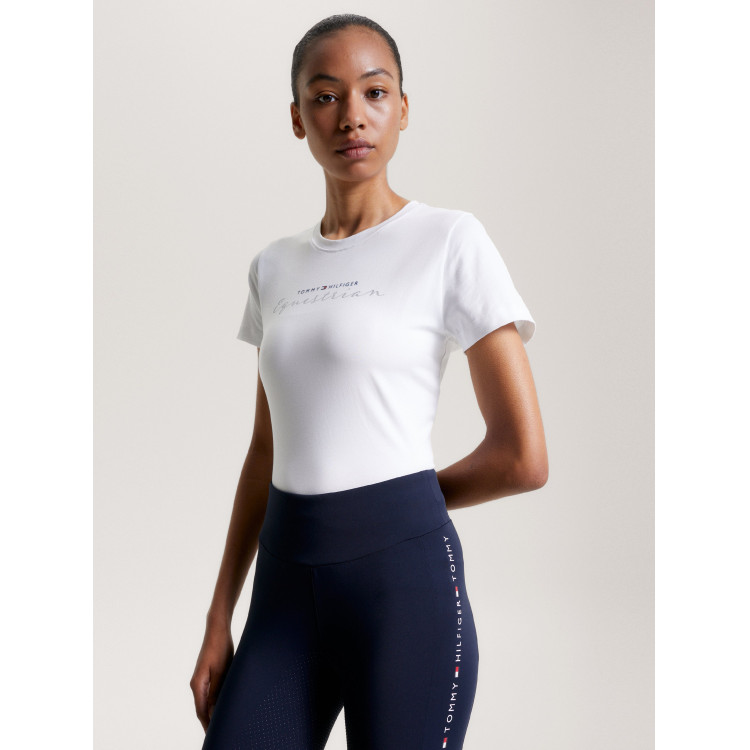 Grafisch T-shirt Tommy Hilfiger Equestrian Brooflyn korte mouwen dames Grafisch T-shirt Tommy Hilfiger Equestrian Brooflyn korte mouwen dames