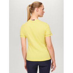 Grafisch T-shirt Tommy Hilfiger Equestrian Newport dames met korte mouwen Citronella Geel Grafisch T-shirt Tommy Hilfiger Equestrian Newport dames met korte mouwen Citronella Geel