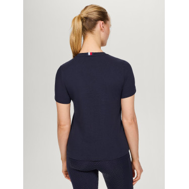 T-shirt Tommy Hilfiger Equestrian Belmont met korte mouwen en strass voor dames T-shirt Tommy Hilfiger Equestrian Belmont met korte mouwen en strass voor dames