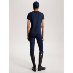 T-shirt Tommy Hilfiger Equestrian Manhattan met korte mouwen voor dames Marineblauw T-shirt Tommy Hilfiger Equestrian Manhattan met korte mouwen voor dames Marineblauw