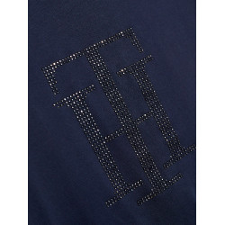 T-shirt Tommy Hilfiger Equestrian Manhattan met korte mouwen voor dames Marineblauw T-shirt Tommy Hilfiger Equestrian Manhattan met korte mouwen voor dames Marineblauw