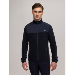 Tommy Hilfiger Equestrian Michigan fleece herenjasje Marineblauw Tommy Hilfiger Equestrian Michigan fleece herenjasje Marineblauw