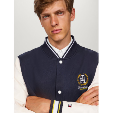 Tommy Hilfiger Equestrian Thompson heren varsityjack Marineblauw Tommy Hilfiger Equestrian Thompson heren varsityjack Marineblauw