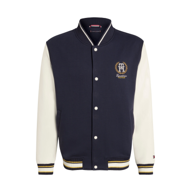 Tommy Hilfiger Equestrian Thompson heren varsityjack Marineblauw Tommy Hilfiger Equestrian Thompson heren varsityjack Marineblauw