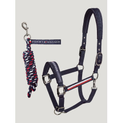 Halster en halstertouw Tommy Hilfiger Equestrian Yale Marineblauw Halster en halstertouw Tommy Hilfiger Equestrian Yale Marineblauw