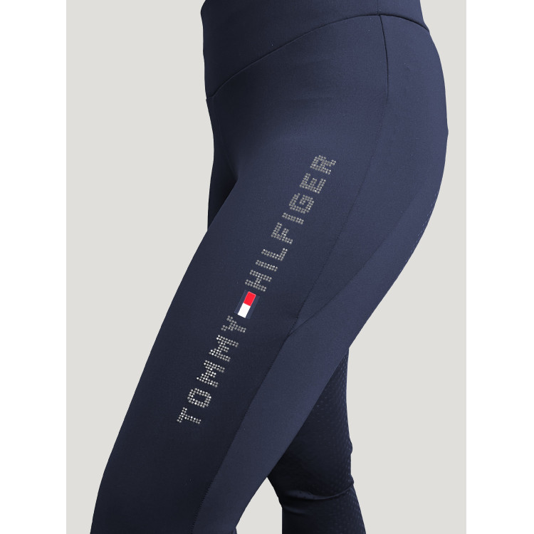 Tommy Hilfiger Equestrian Elmira dameslegging full grip met strass Tommy Hilfiger Equestrian Elmira dameslegging full grip met strass