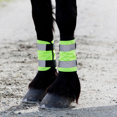 Reflecterende beenbeschermer Horze Geel