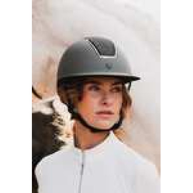 Glanzende Metalen Helm Monarch II Horze Smaragdgroen Glanzende Metalen Helm Monarch II Horze Smaragdgroen