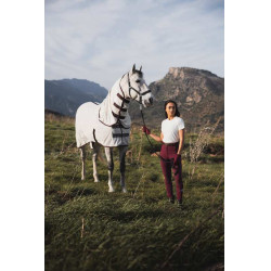 Vliegendeken Horze Paso Fino met afneembare hals en UV-bescherming Windsor wijn Bordeaux Vliegendeken Horze Paso Fino met afneembare hals en UV-bescherming Windsor wijn Bordeaux