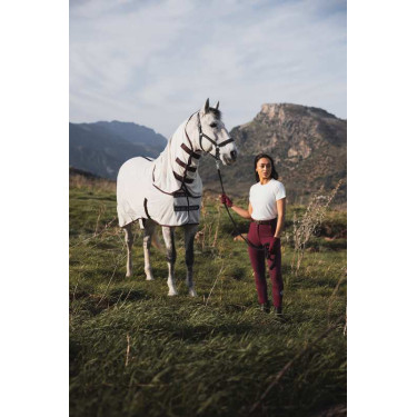 Vliegendeken Horze Paso Fino met afneembare hals en UV-bescherming Windsor wijn Bordeaux Vliegendeken Horze Paso Fino met afneembare hals en UV-bescherming Windsor wijn Bordeaux