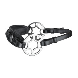 Bitloze hoofdstel Waldhausen Sensitiv met wiel Zwart