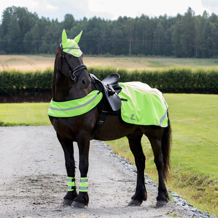 Fluo reflecterende uitrijdeken Horze Fluo reflecterende uitrijdeken Horze