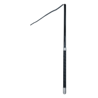 Waldhausen vierdelige, zeer lichte longeerzweep Zwart