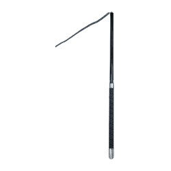 Waldhausen vierdelige, zeer lichte longeerzweep Zwart