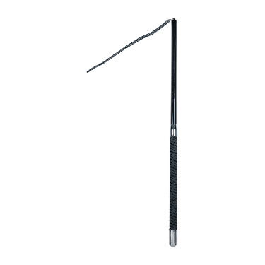 Waldhausen vierdelige, zeer lichte longeerzweep Zwart