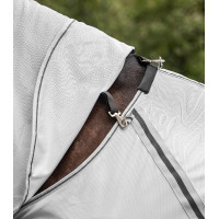 Waldhausen anti-vliegen deken met afneembare hals Protect Zilvergrijs / grijs