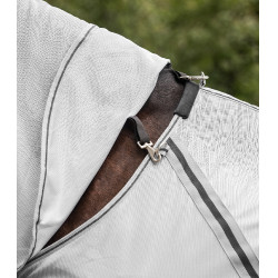 Waldhausen anti-vliegen deken met afneembare hals Protect Zilvergrijs / grijs