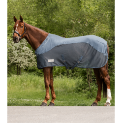 Waldhausen Comfort anti-vlieg fleece deken Blauw krijt