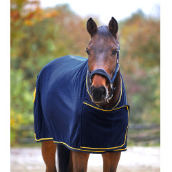 Sponsor fleece deken Waldhausen Blauw / goud