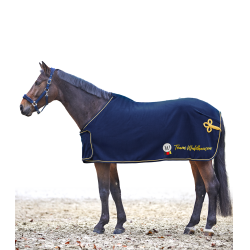 Sponsor fleece deken Waldhausen Blauw / goud