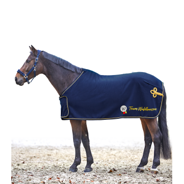 Sponsor fleece deken Waldhausen Blauw / goud