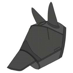 Anti-vlieg en anti-UV masker Equithème 2-in-1