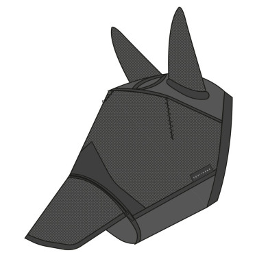 Anti-vlieg en anti-UV masker Equithème 2-in-1