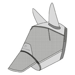 Vliegenmasker anti-UV Equithème Zipper