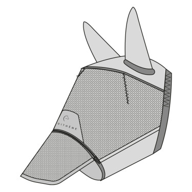 Vliegenmasker anti-UV Equithème Zipper