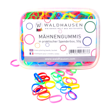 Waldhausen extra brede vlechtelastieken multicolor doos Waldhausen extra brede vlechtelastieken multicolor doos