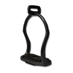 Waldhausen stijgbeugel van aluminium Island Zwart