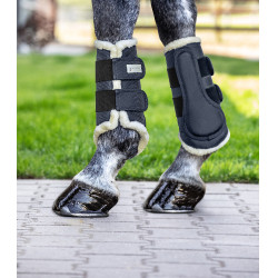 Guêtres de dressage Waldhausen Comfort Nachtblauw / natuur