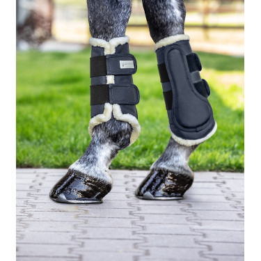 Guêtres de dressage Waldhausen Comfort Nachtblauw / natuur