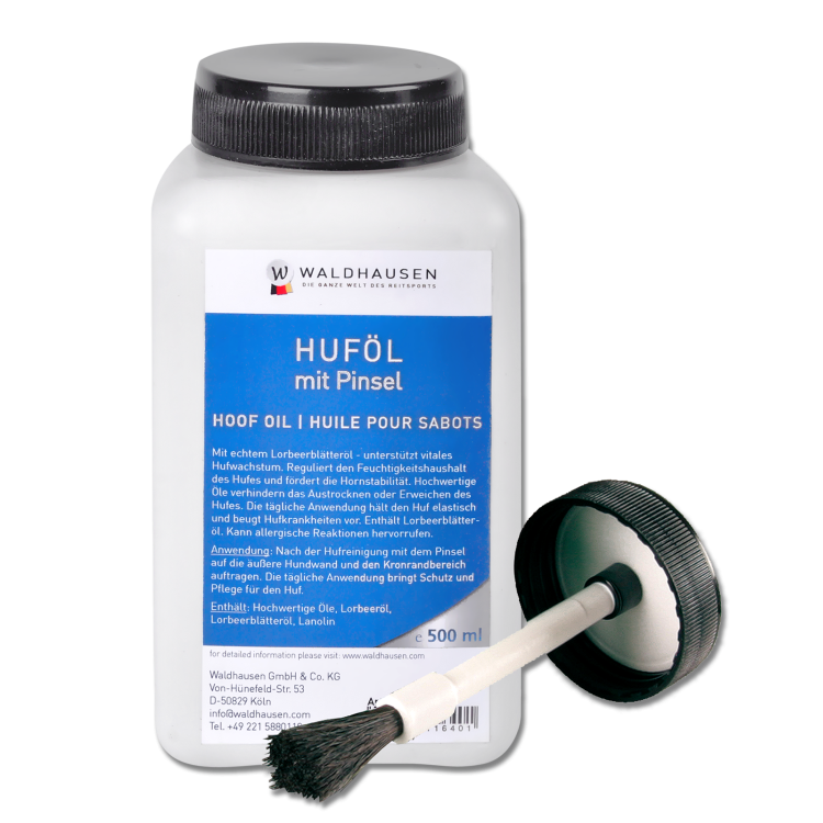 Huile pour sabots Waldhausen laurier 500 ml Huile pour sabots Waldhausen laurier 500 ml