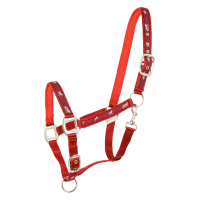 Licol Waldhausen déco Petits chevaux Rood