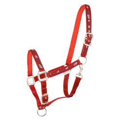 Licol Waldhausen déco Petits chevaux Rood