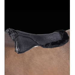 Waldhausen gel schokdemper van synthetisch lamsvel Zwart