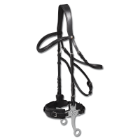 Hackamore hoofdstel Waldhausen X-Line Zwart Hackamore hoofdstel Waldhausen X-Line Zwart