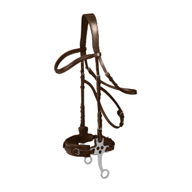 Hackamore hoofdstel Waldhausen X-Line Bruin