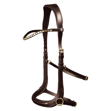 Bitloos hoofdstel Sensation Waldhausen X-Line Bruin