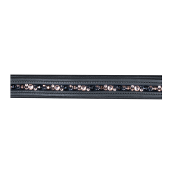 Lederen halster Waldhausen Crystal X-Line Zwart / grijs Lederen halster Waldhausen Crystal X-Line Zwart / grijs
